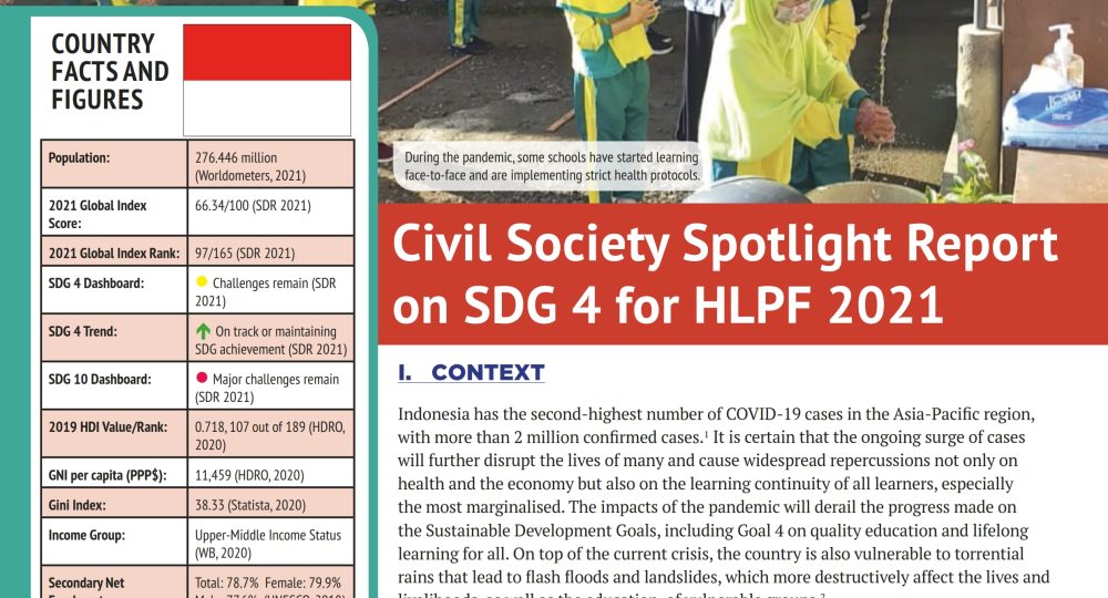 2021 - Civil Society Spotlight Report on SDG 4 for HLPF 2021.pdf